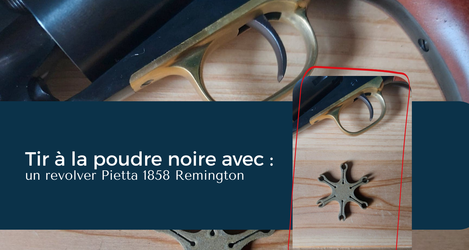 Tir à la poudre noire avec un revolver Pietta 1858 Remington