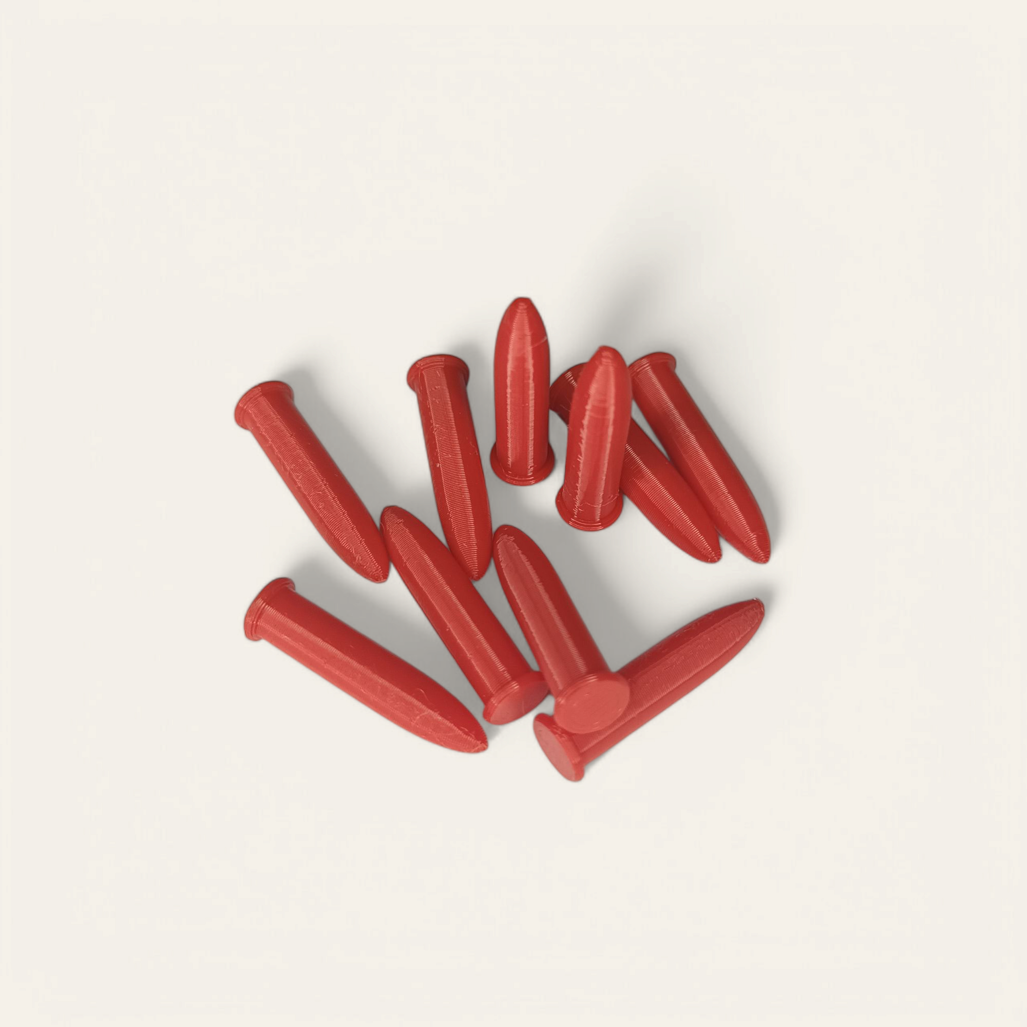 50 Cartouches Amortisseur/Manipulation Rouge en 22lr
