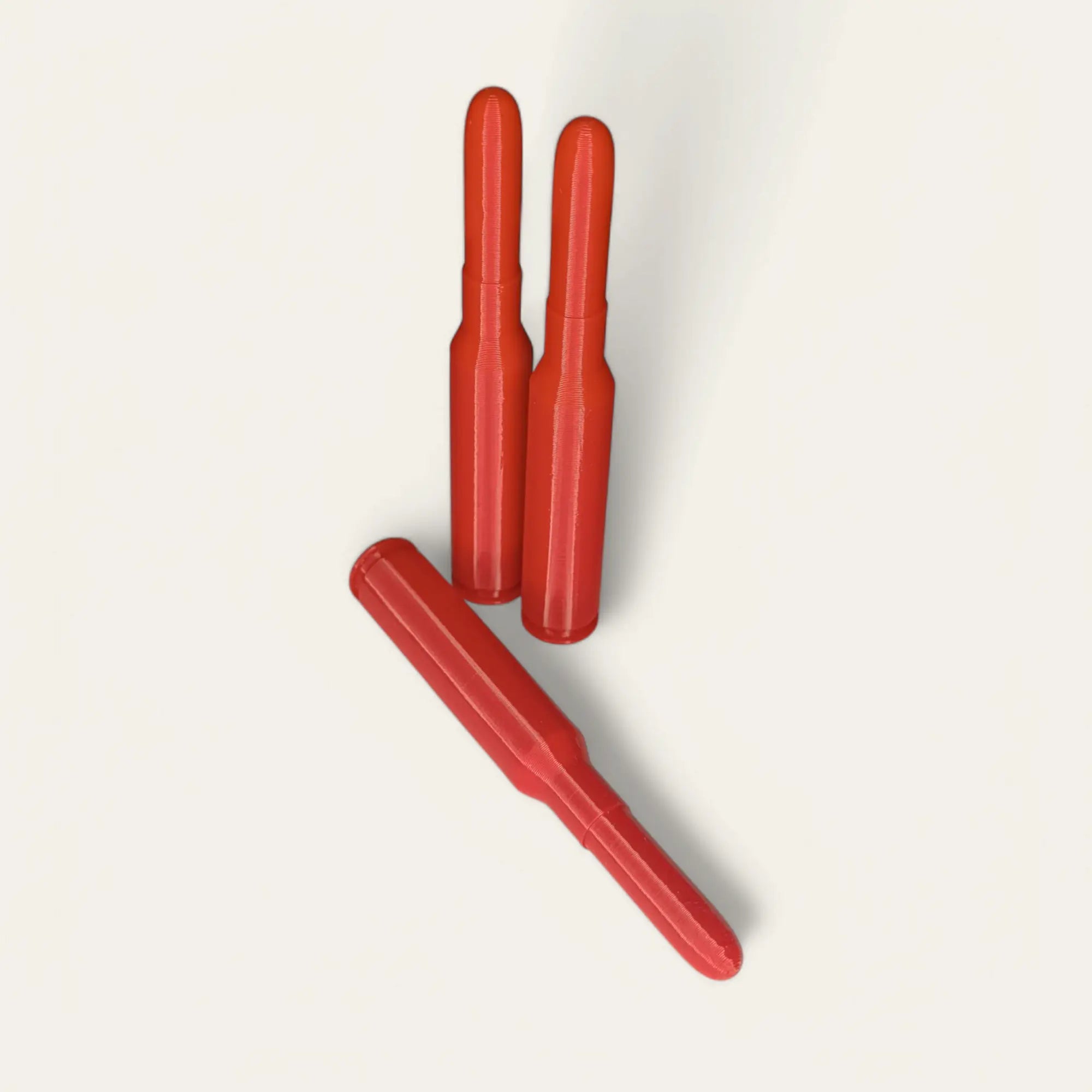 3 Cartouches Amortisseur/Manipulation Rouge en 6.5x52 carcano Impression de liberté