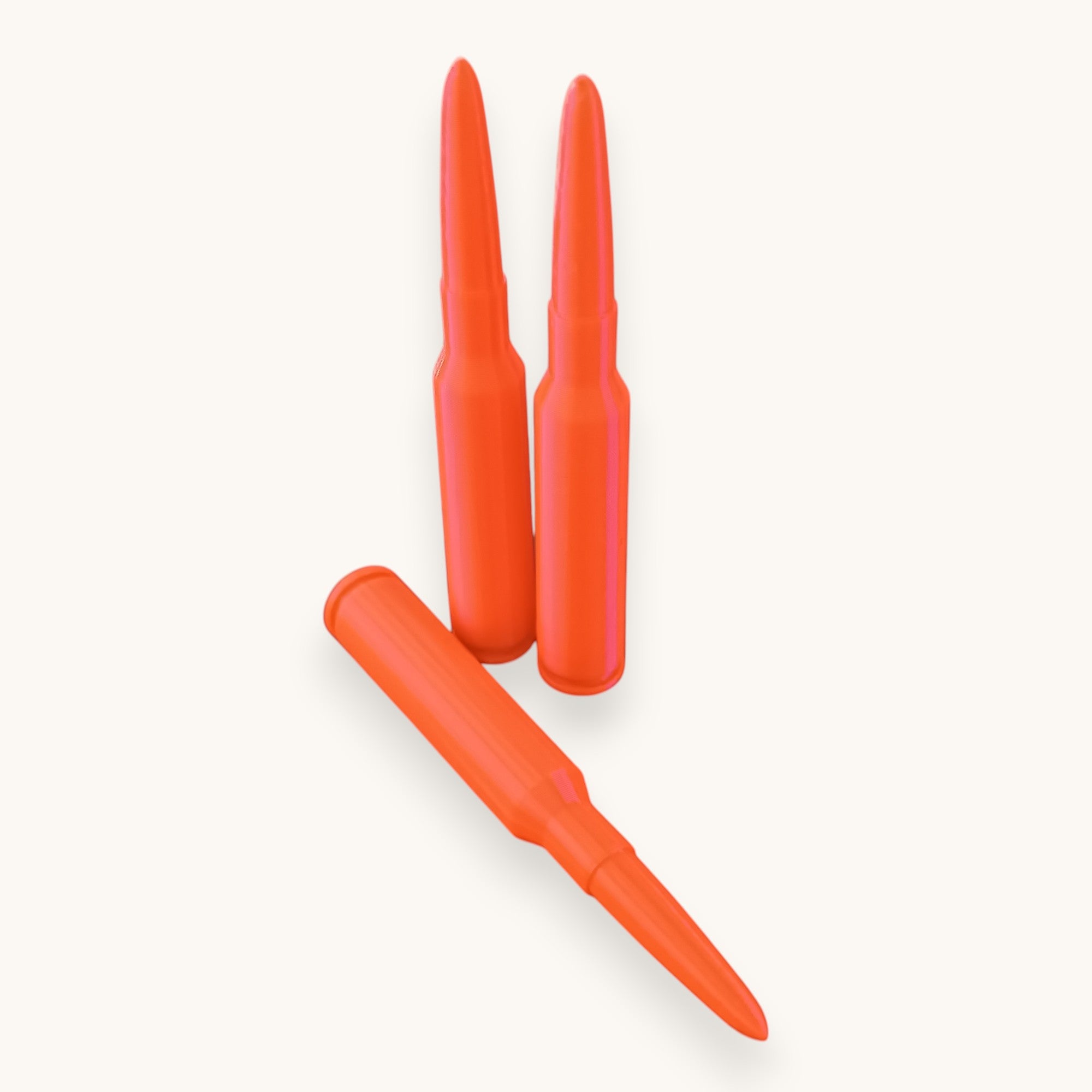3 Red Shock Absorber/Handling Cartridges in 30-06 Springfield
