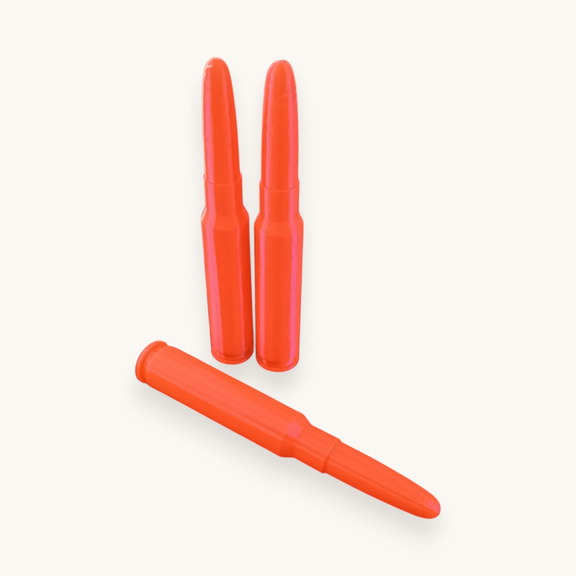 3 Red Shock Absorber/Handling Cartridges in 30-06 Springfield