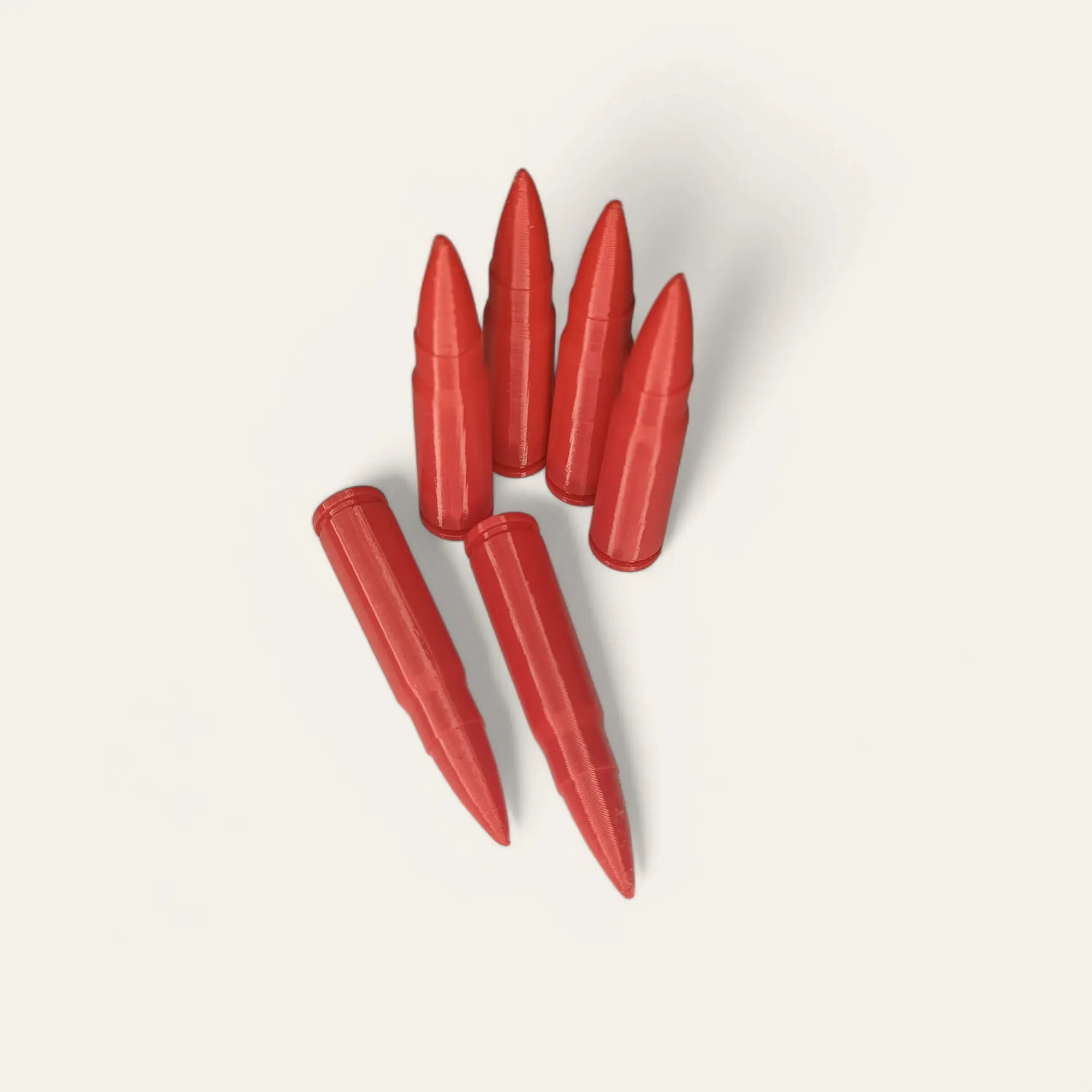 6 Cartouches Amortisseur/Manipulation Rouge en 7.62x39 Impression de liberté