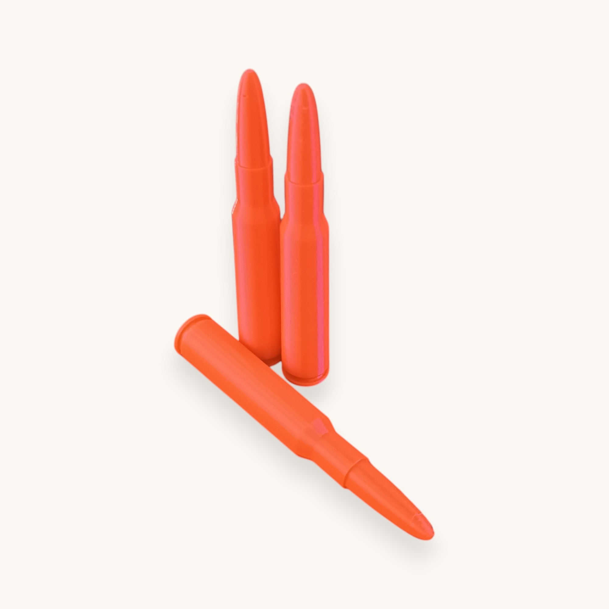 3 Red Shock Absorber/Handling Cartridges in 30-06 Springfield