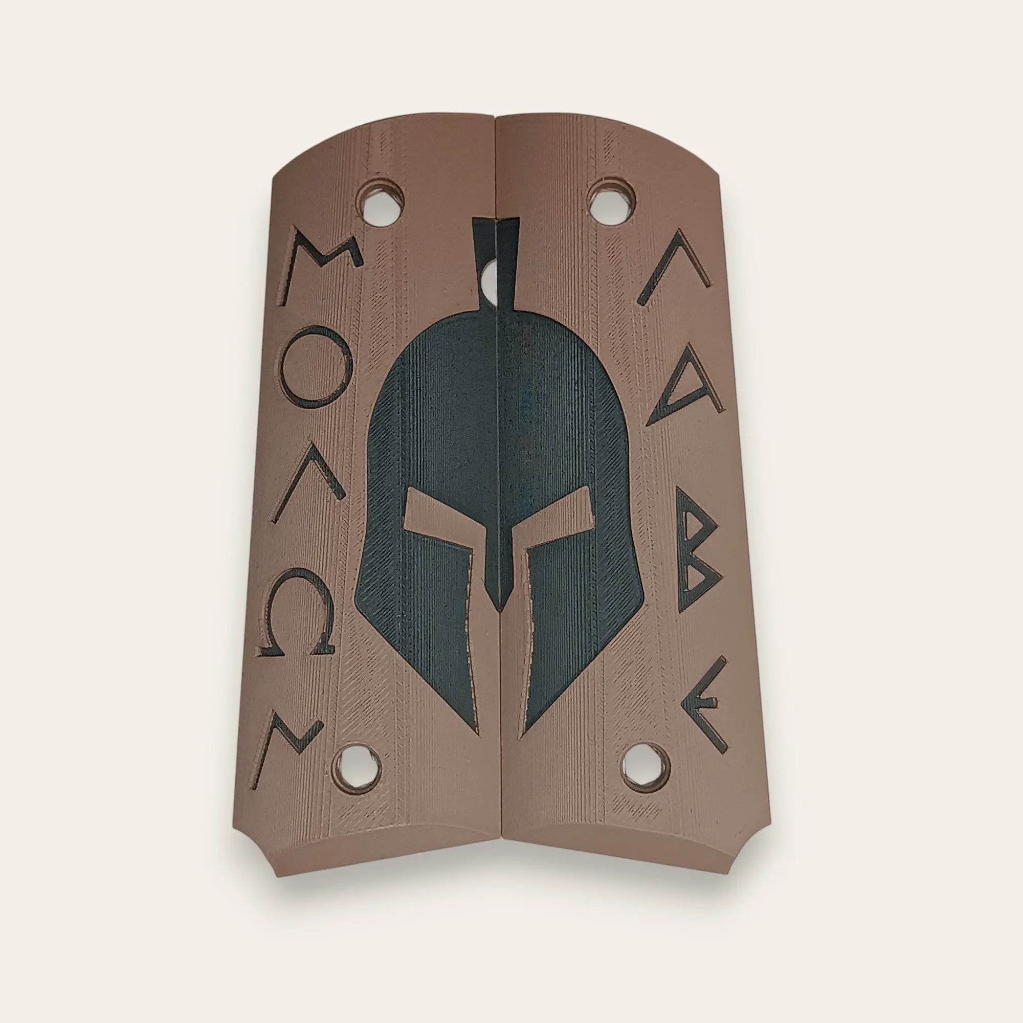 Paire de plaquettes 1911 - Molon Labe - Couleurs au choix - Impression de liberté