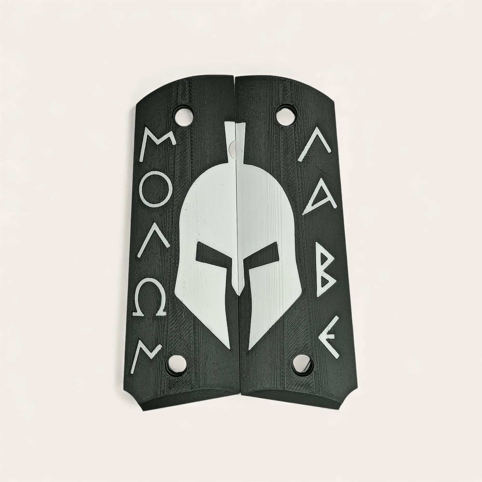 Paire de plaquettes 1911 - Molon Labe - Couleurs au choix - Impression de liberté