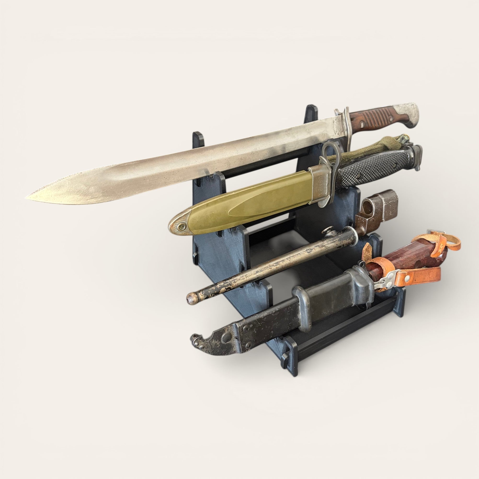 Universal display stand for weapons and collectibles