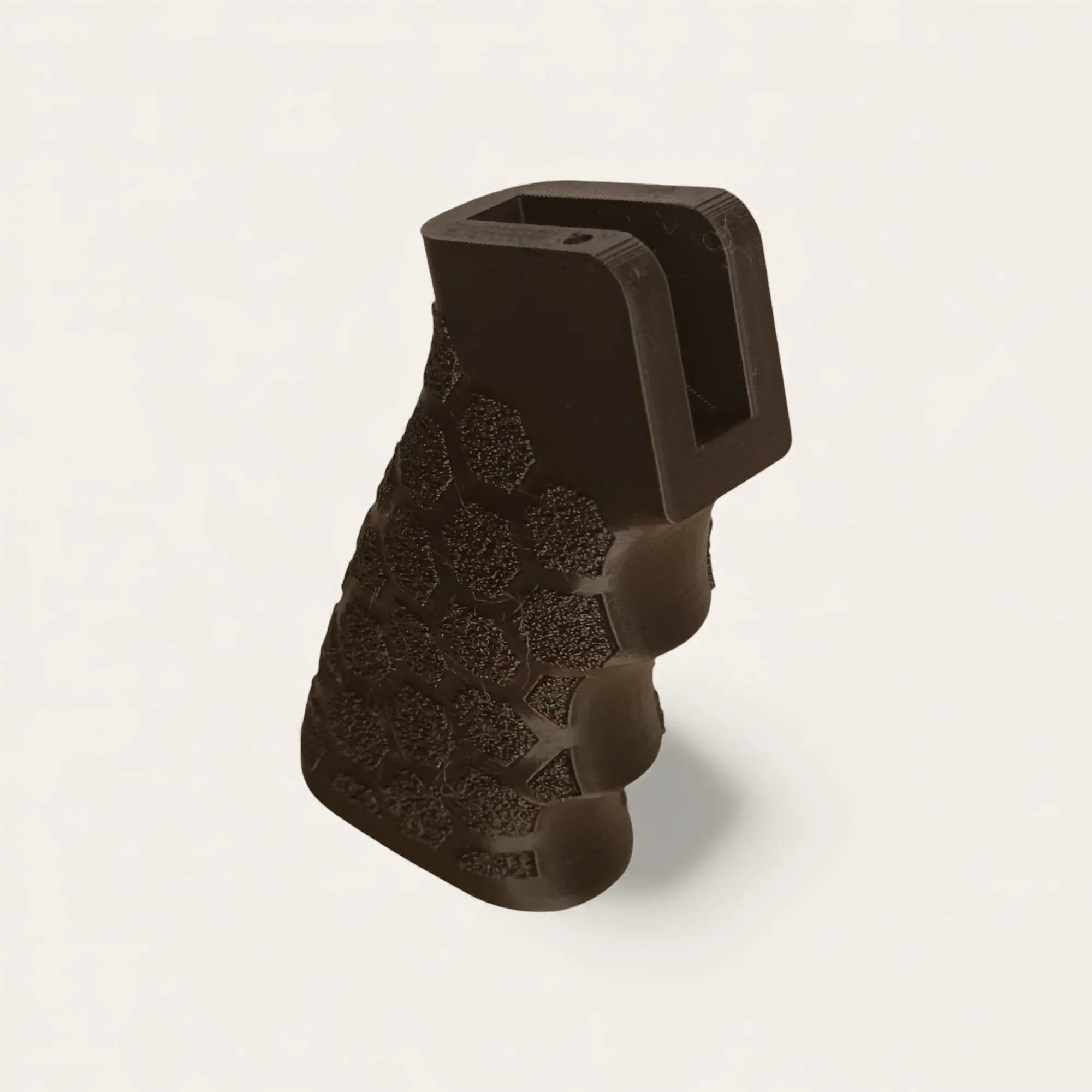 Poignée AR-15 - texture hexagonale - noire - Impression de liberté