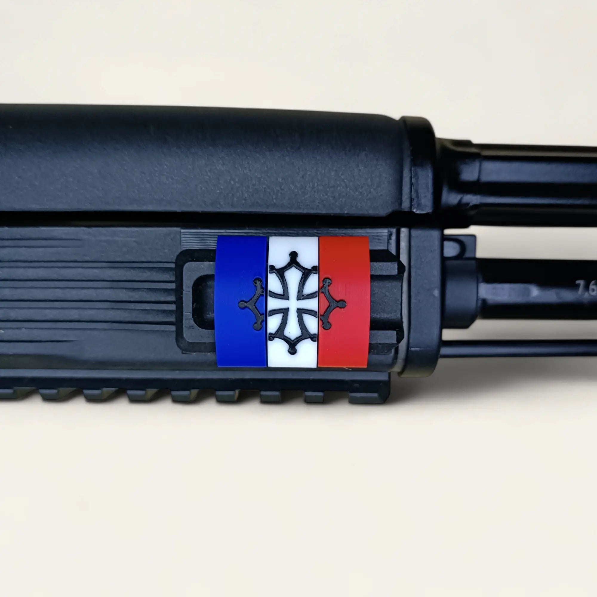 Clips couvre-rail Picatinny – Croix occitane – Lot tricolore France - Impression de liberté