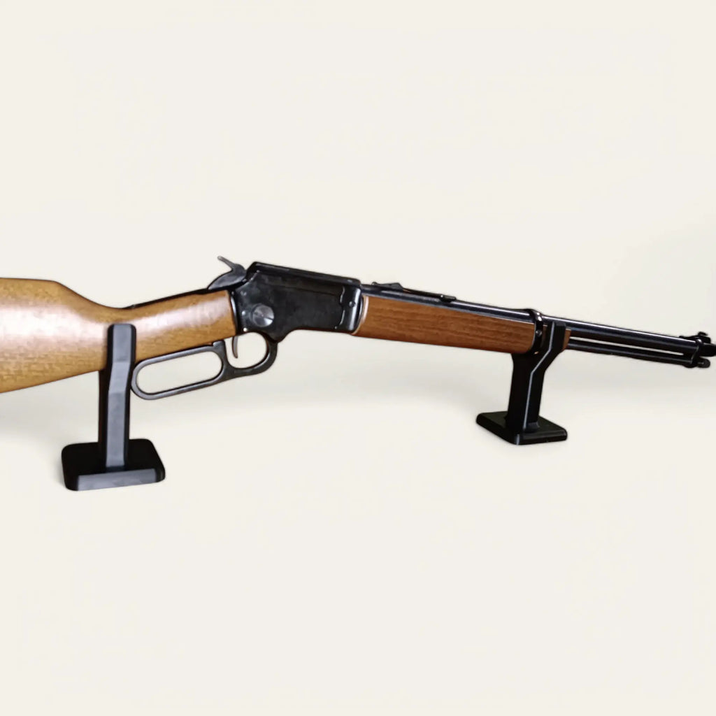 Lot de 2 supports petits noirs universels pour fusils - Taille et couleur au choix - Impression de liberté