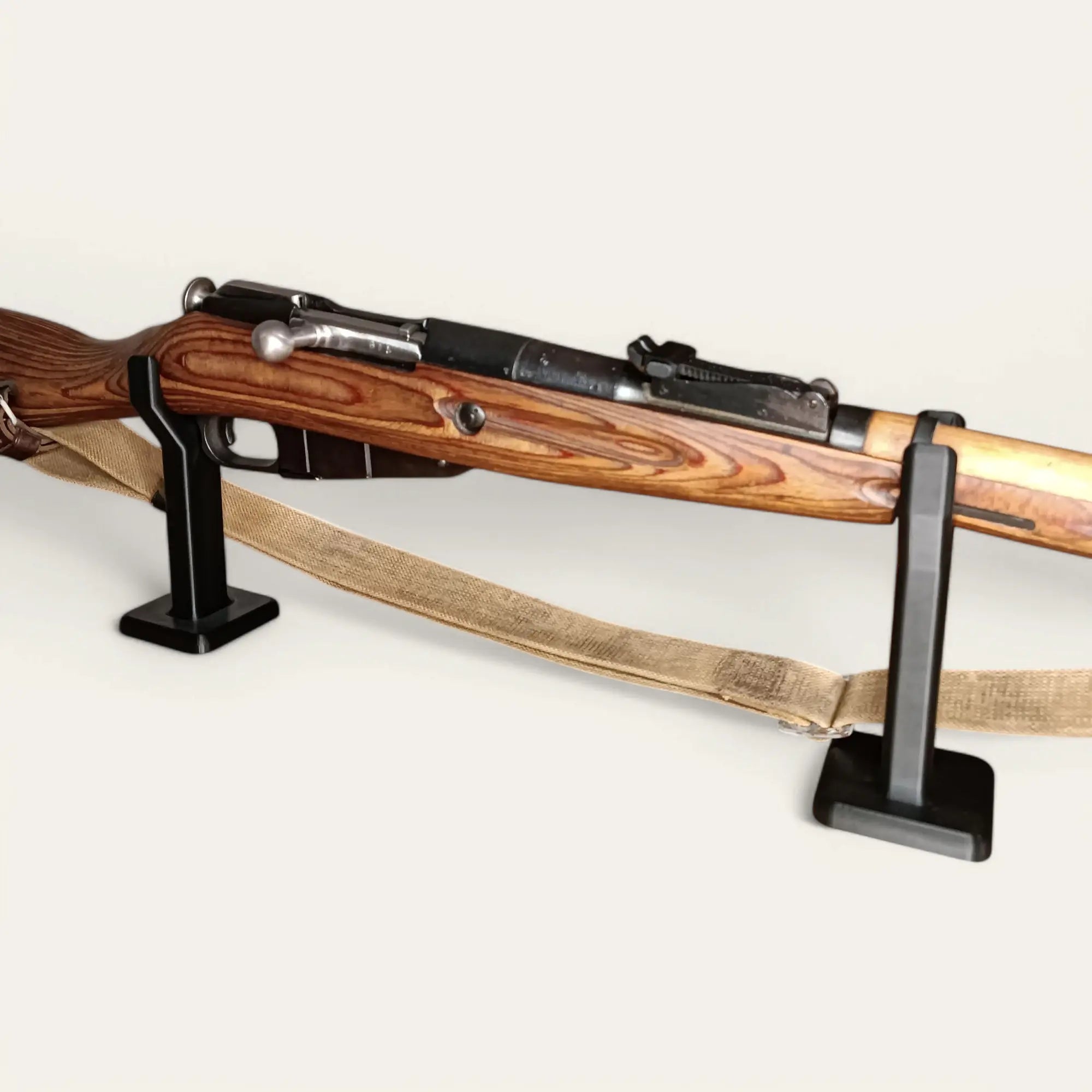 Lot de 2 supports petits noirs universels pour fusils - Taille et couleur au choix - Impression de liberté