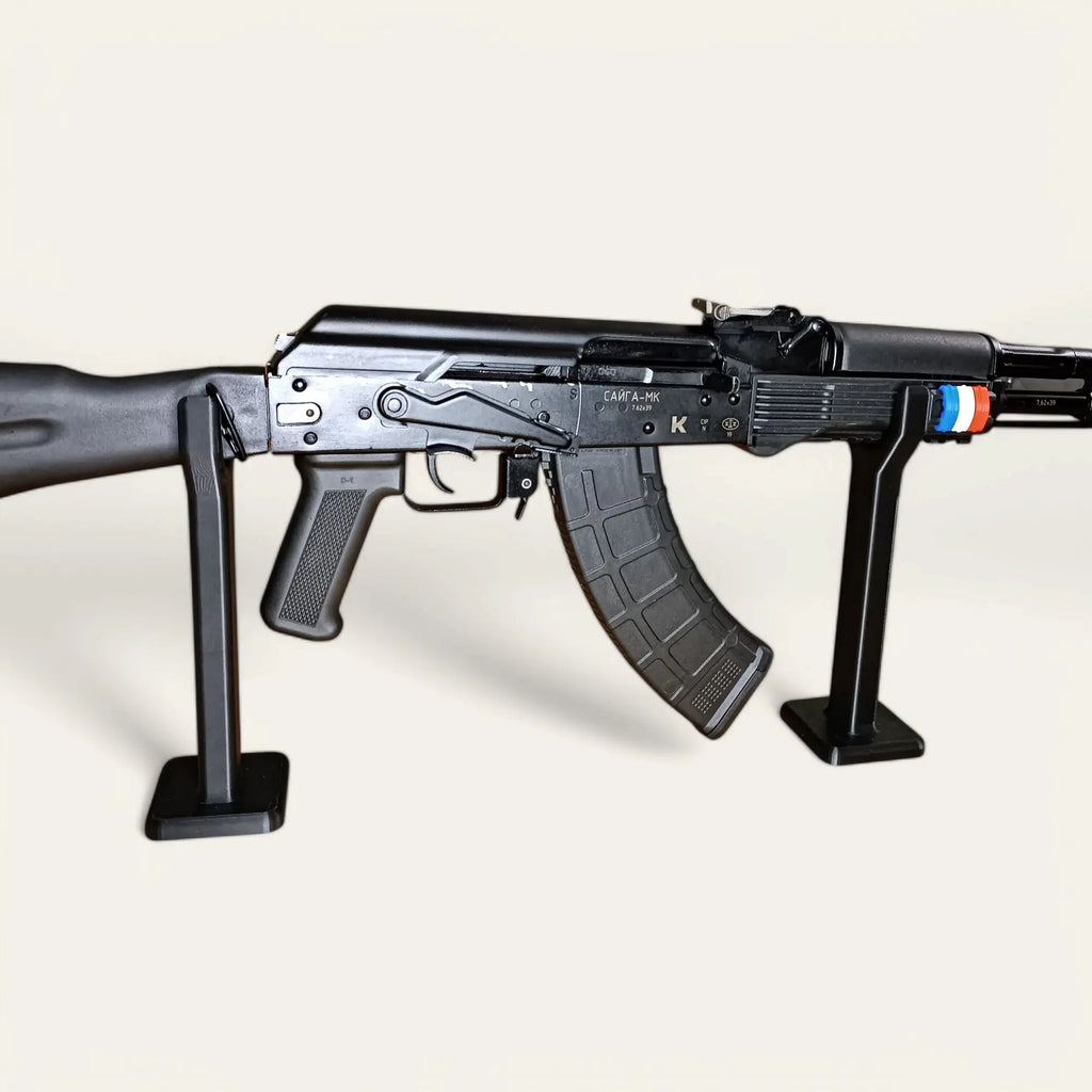 Lot de 2 supports petits noirs universels pour fusils - Taille et couleur au choix - Impression de liberté