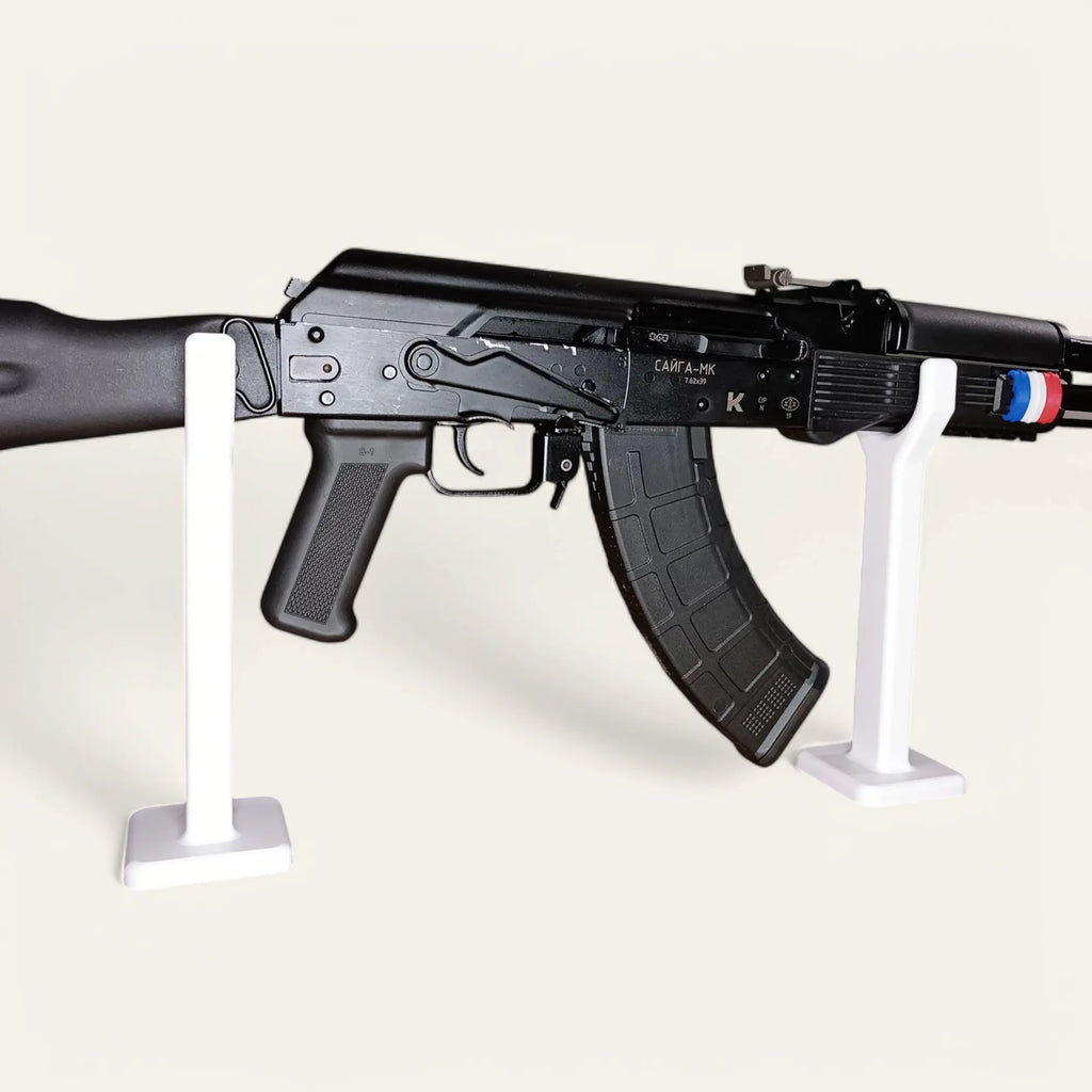 Lot de 2 supports petits noirs universels pour fusils - Taille et couleur au choix - Impression de liberté