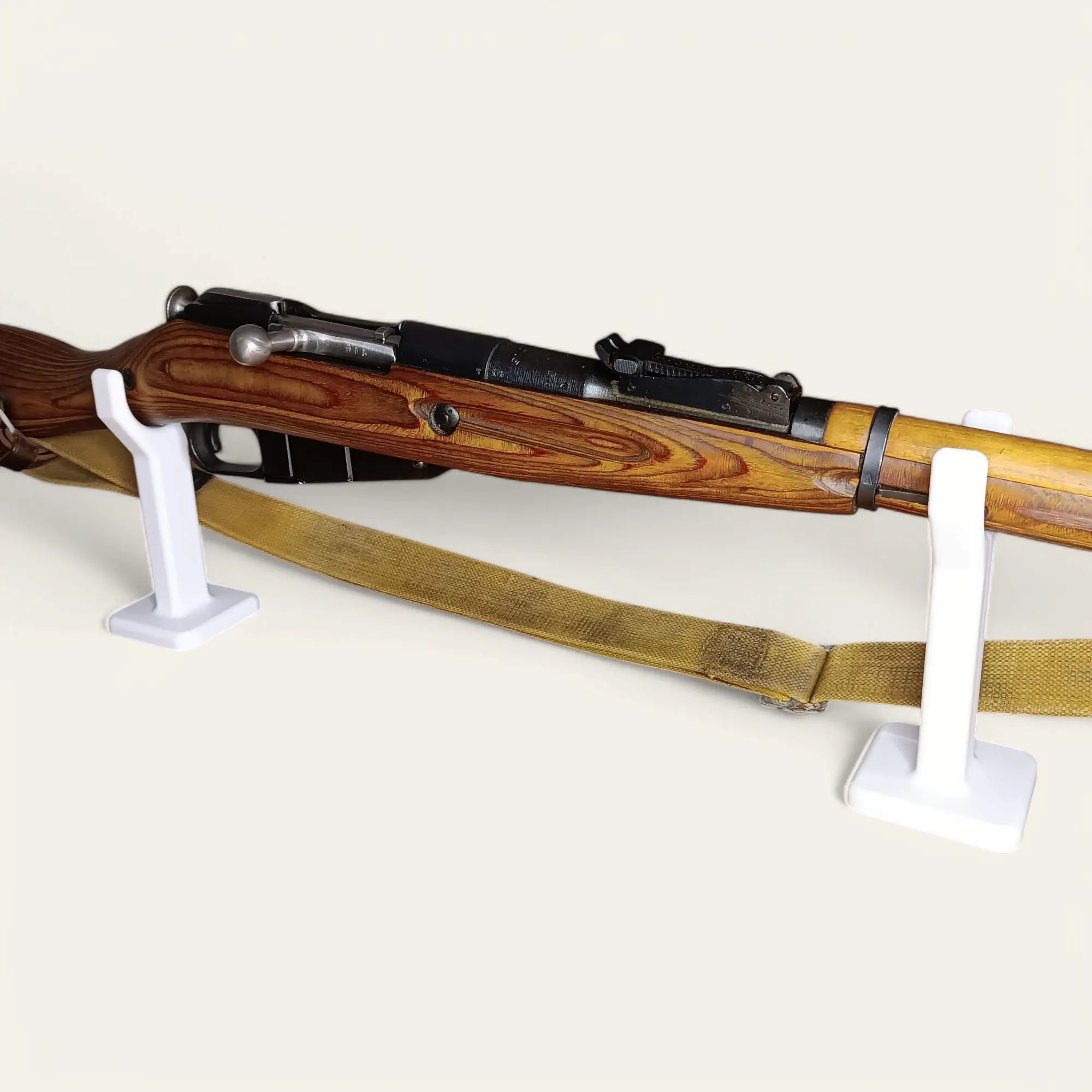 Lot de 2 supports petits noirs universels pour fusils - Taille et couleur au choix - Impression de liberté