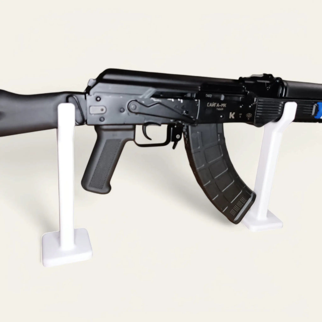 Lot de 2 supports petits noirs universels pour fusils - Taille et couleur au choix - Impression de liberté