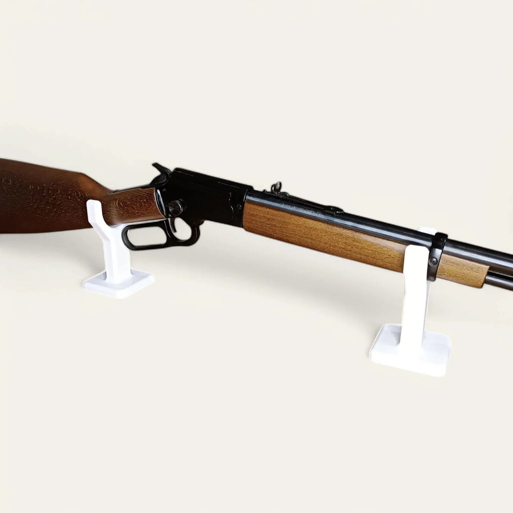 Lot de 2 supports petits noirs universels pour fusils - Taille et couleur au choix - Impression de liberté