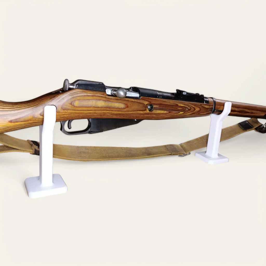 Lot de 2 supports petits noirs universels pour fusils - Taille et couleur au choix - Impression de liberté