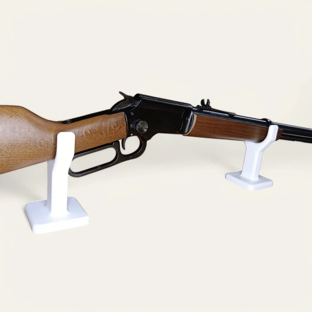 Lot de 2 supports petits noirs universels pour fusils - Taille et couleur au choix - Impression de liberté