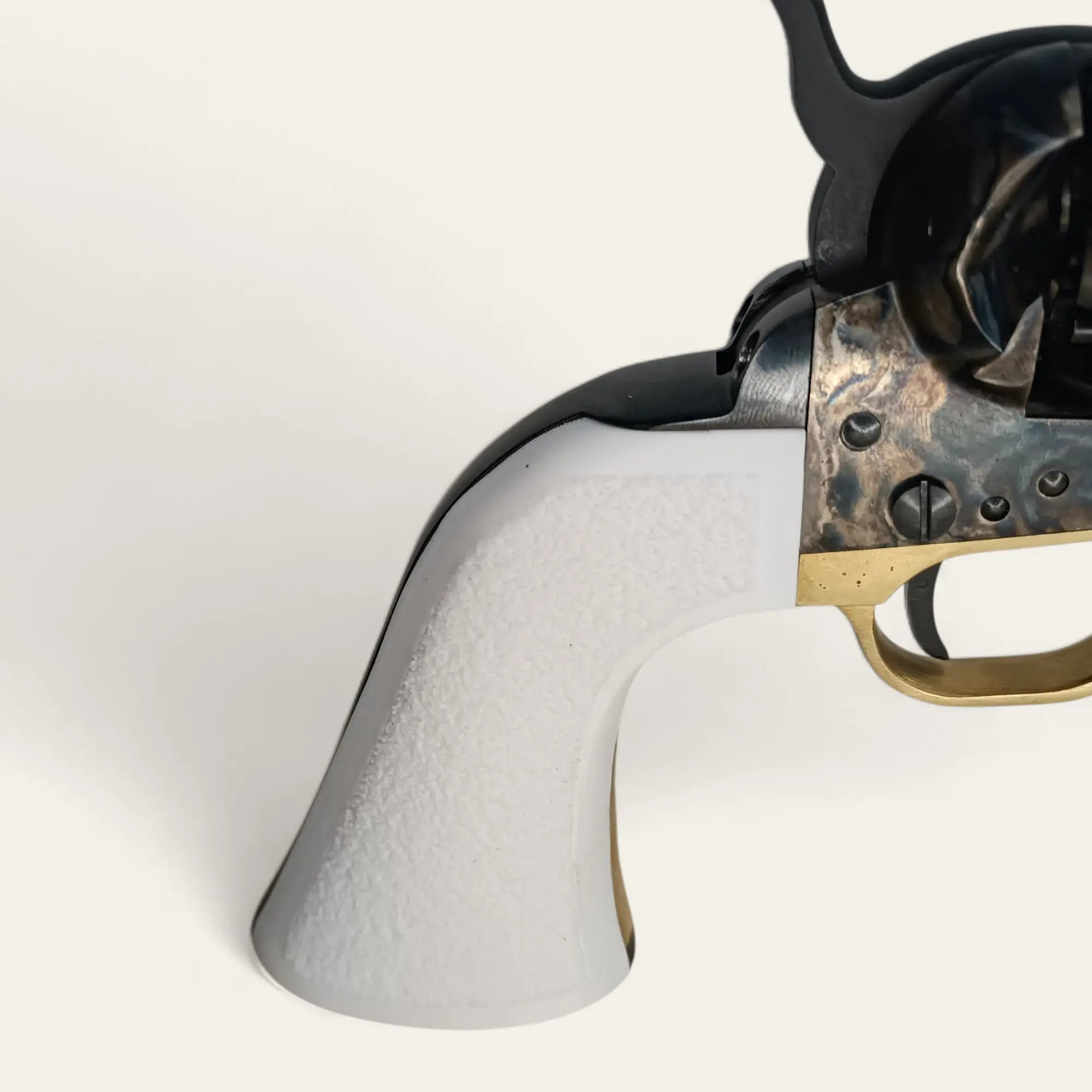 Plaquette Colt 1860 Pietta – texture – Couleurs au choix (Noir, Blanc, Ivoire, Os) - Impression de liberté