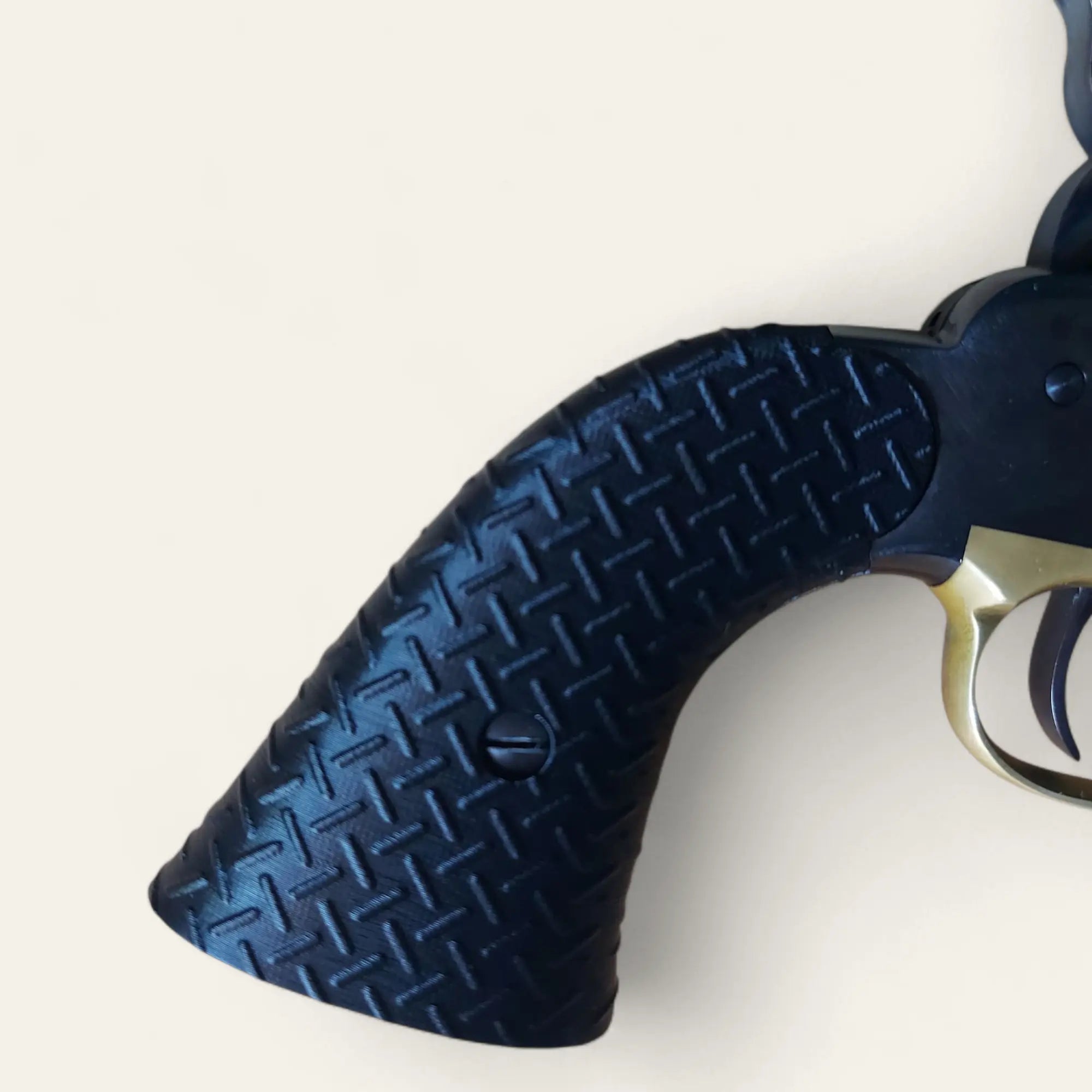 Plaquettes Remington 1858 Pietta – texture treadplate – Couleurs au choix (Noir, Blanc, Ivoire, Os) - Impression de liberté