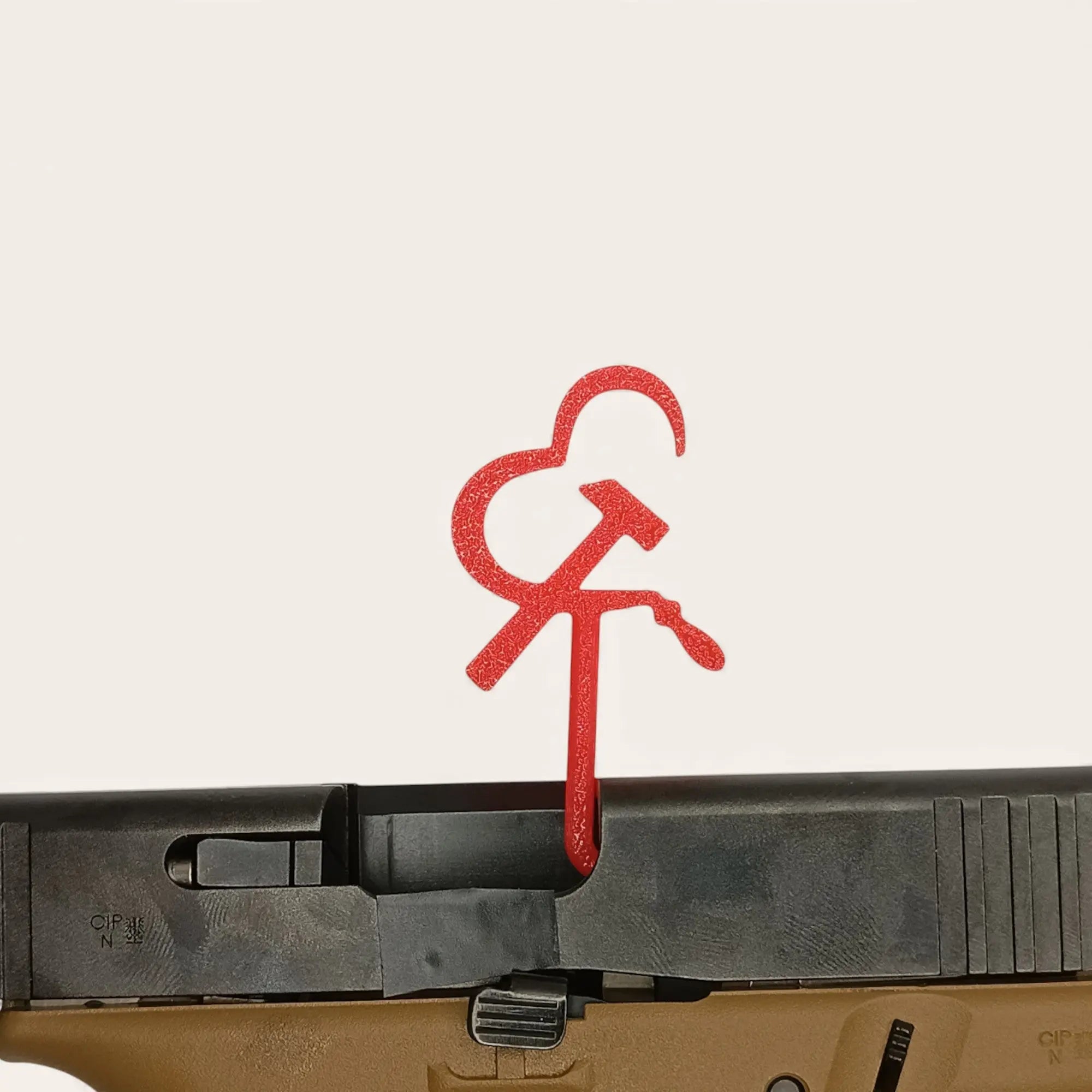 Lot de 5 Drapeaux Témoin de Chambre Vide Universel - Love communism - Impression de liberté