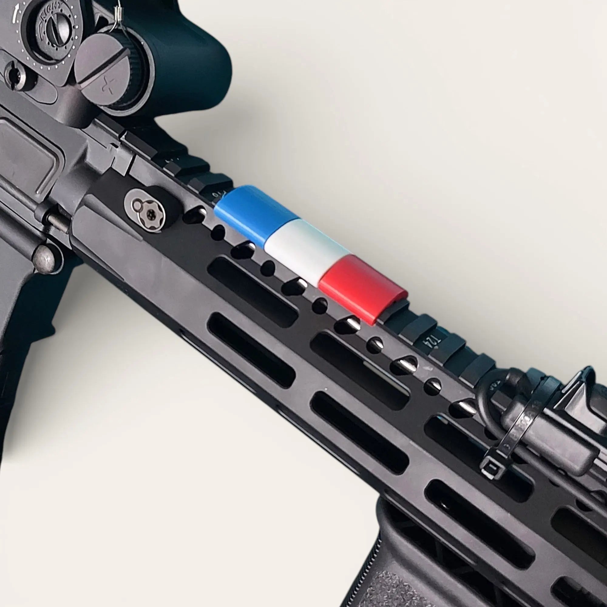 Clips couvre-rail large Picatinny – Lot tricolore France - Impression de liberté